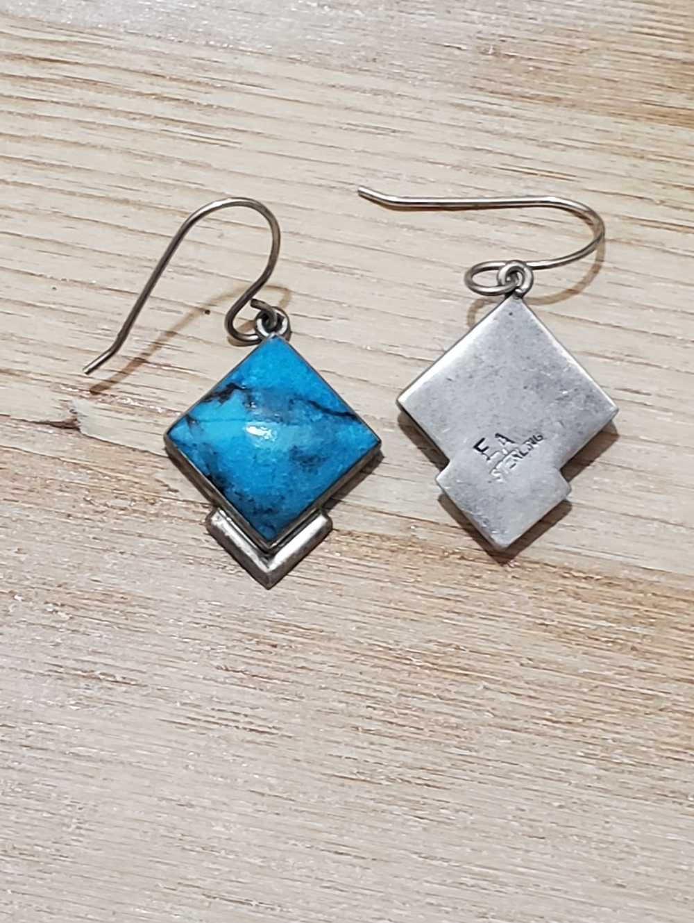 Azurite Necklace & Earrings Set - Navajo Made - Picture 7 of 8